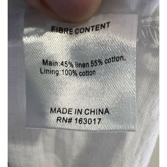 Princess Polly White Super Cropped Button Up Ruffled Tank Top - Picture 5 of 5